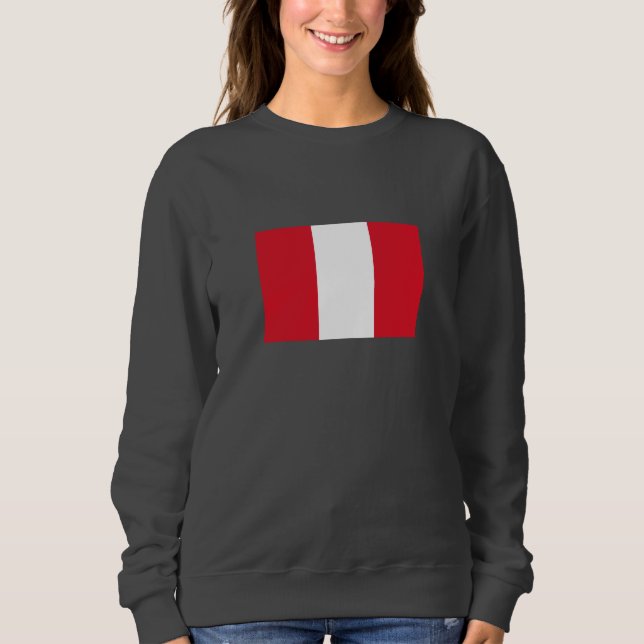 Peru-Flagge Sweatshirt (Vorderseite)
