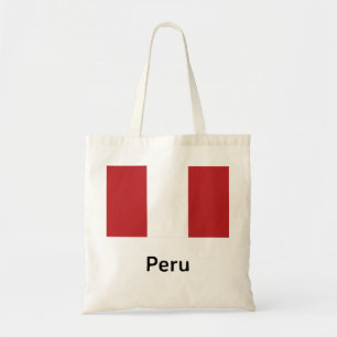 Peru-Flagge Tragetasche
