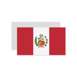 Peru-Flagge Visitenkarte