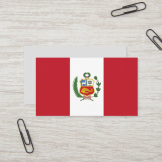 Peru-Flagge Visitenkarte