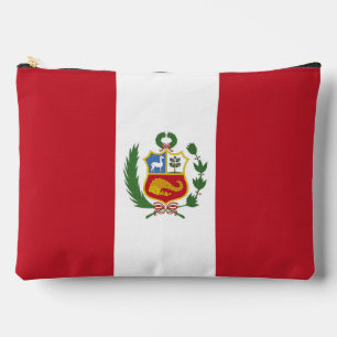 Peru-Flagge Zubehörtasche