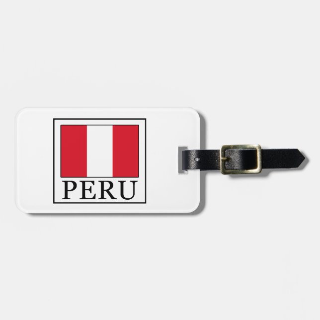 Peru Gepäckanhänger (Vorderseite horizontal)