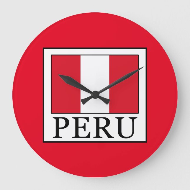 Peru Große Wanduhr (Vorderseite)