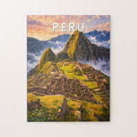 Peru Illustration Reise Kunst Vintage