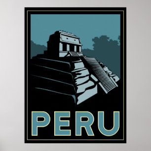 peru inci südamerika art Deko Retroposter