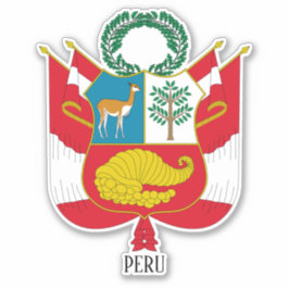 Peru-Landeswüste Patriotic Aufkleber