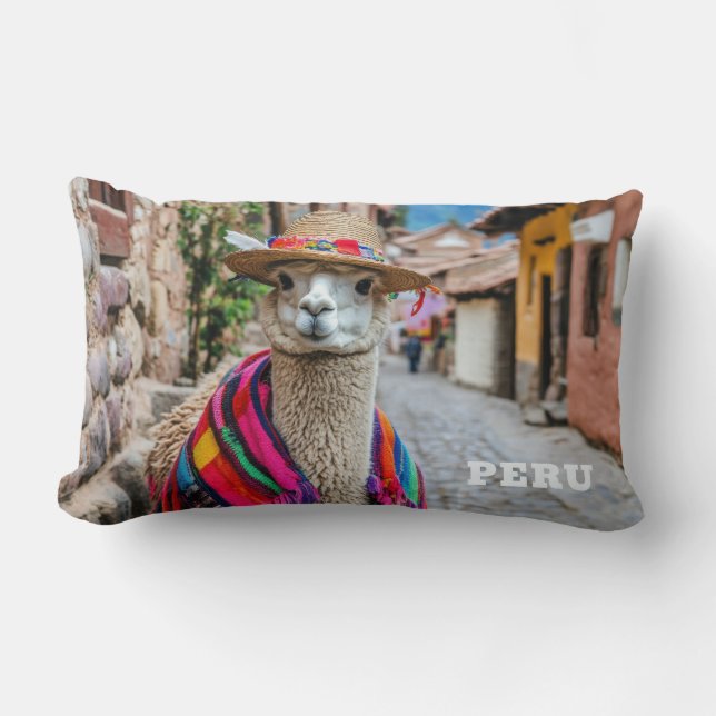 Peru Llama Lendenkissen (Vorderseite)