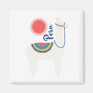 Peru Llama Magnet