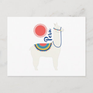 Peru Llama Postkarte