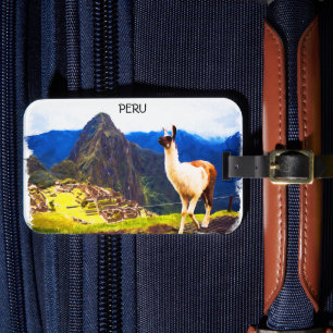 Peru Machu Picchu Alpaca Gepäckanhänger