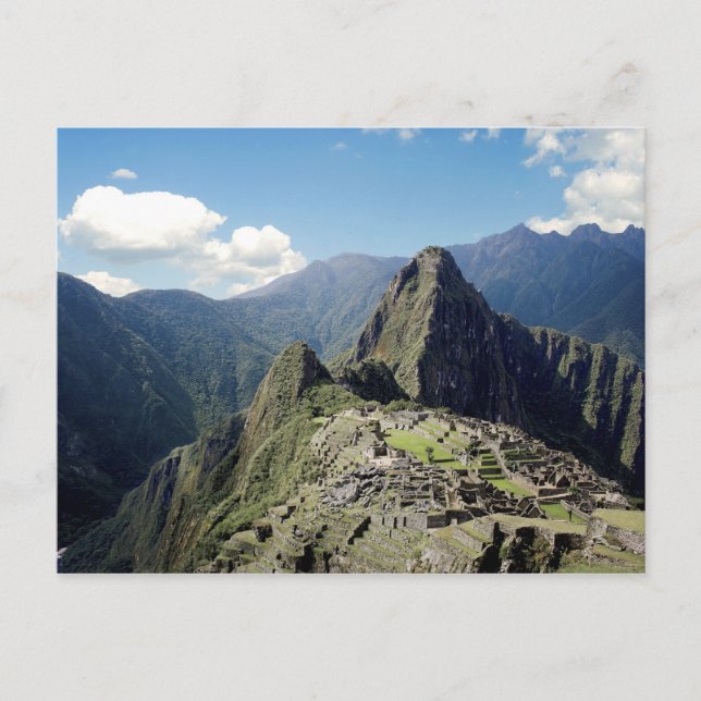 Peru, Machu Picchu, die alte verlorene Stadt 2 Postkarte (Vorderseite)