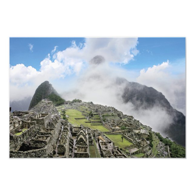 Peru, Machu Picchu, die alte verlorene Stadt von 3 Fotodruck (Vorne)