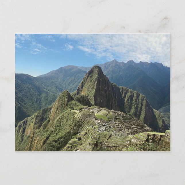Peru, Machu Picchu, die alte verlorene Stadt von 3 Postkarte (Vorderseite)