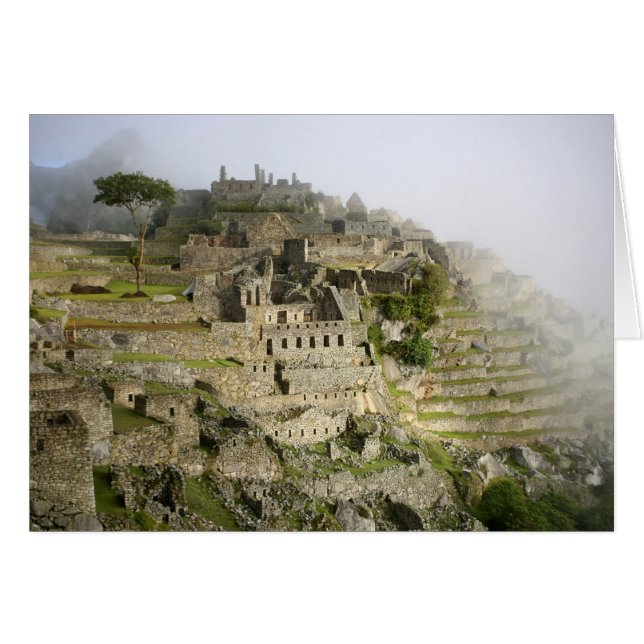 Peru, Machu Picchu. Die alte Zitadelle von Machu (Vorderseite (Horizontal))