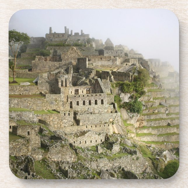 Peru, Machu Picchu. Die alte Zitadelle von Machu Getränkeuntersetzer (Vorderseite)