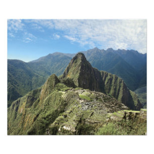 Peru, Machu Picchu, die antike verlorene Stadt der Fotodruck
