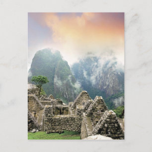 Peru, Machu Picchu, die antike verlorene Stadt der Postkarte
