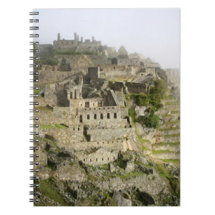 Peru, Machu Picchu. Die antike Zitadelle von Machu Notizblock