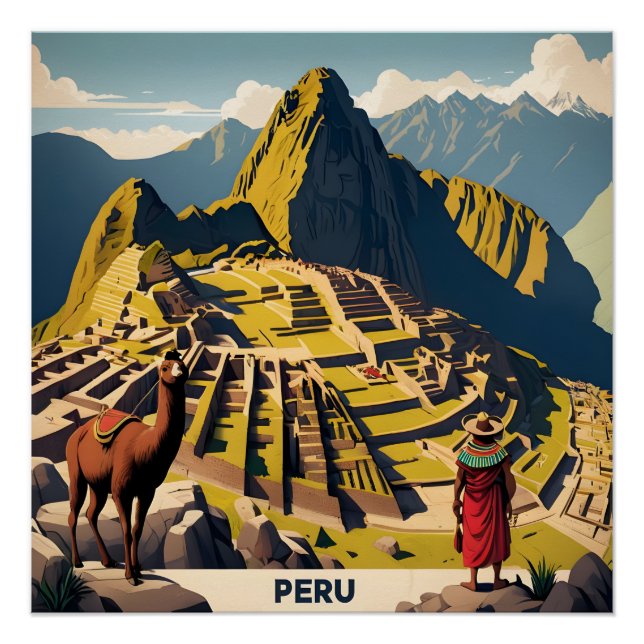 Peru Machu Picchu Poster (Vorderseite)