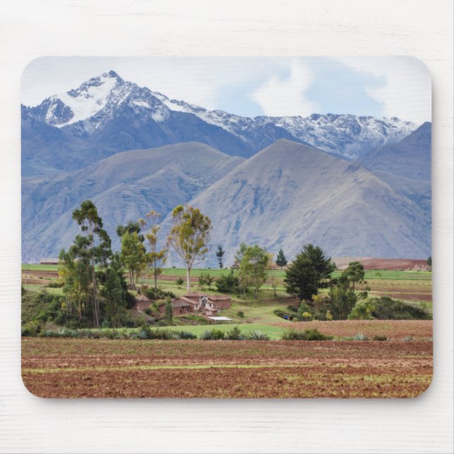 Peru, Maras. Landschaft über dem Sakraltal Mousepad (Vorne)