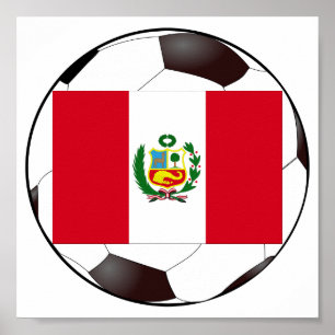 Peru-Nationalflagge Poster