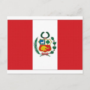 Peru-Nationalflagge Postkarte