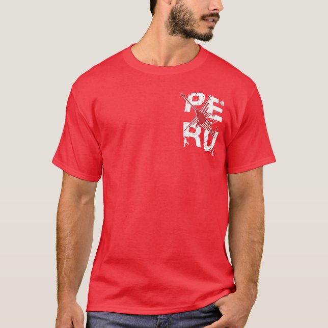 Peru Nazca - Karten-Aufkleber Abteilungen/InKa1821 T-Shirt (Vorderseite)