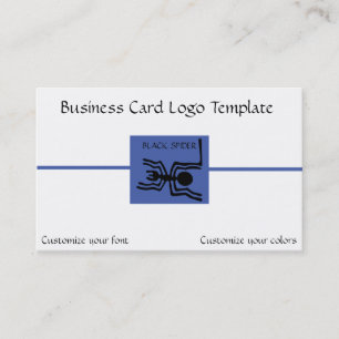 Peru Nazca Lines - Black Spider Logo Visitenkarte