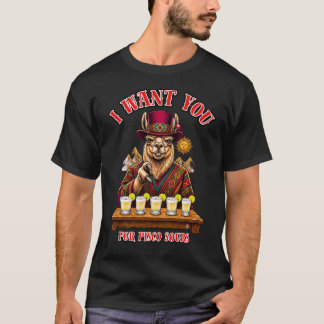 Peru Onkel Sam Lama Pisco Sour Inka 1821 T-Shirt