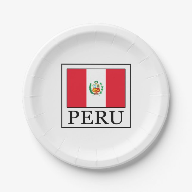 Peru Pappteller (Vorderseite)