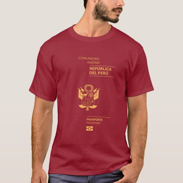 Peru passport T-Shirt (Vorderseite)