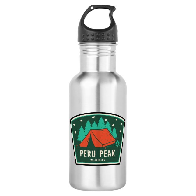 Peru Peak Wilderness Vermont Camping Edelstahlflasche (Vorderseite)