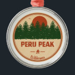 Peru Peak Wilderness Vermont Ornament Aus Metall<br><div class="desc">The Peru Peak Wilderness is one of eight wilderness areas in the Green Mountain National Forest in the U.S. state of Vermont.</div>
