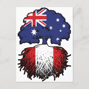 Peru Peru australische Tree Roots Flag Postkarte