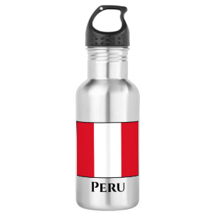 Peru (Peruanische Flagge) Edelstahlflasche