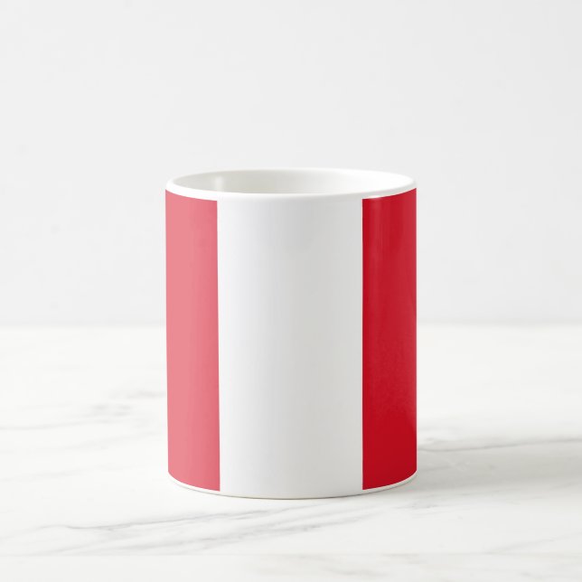 Peru (Peruanische Flagge) Kaffeetasse (Mittel)