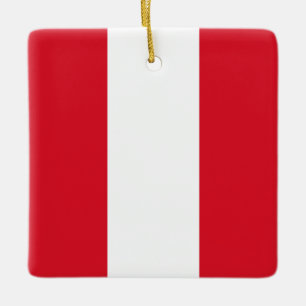 Peru (Peruanische Flagge) Keramikornament