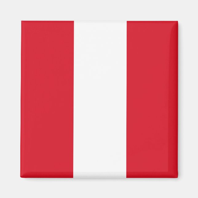 Peru (Peruanische Flagge) Magnet (Vorne)