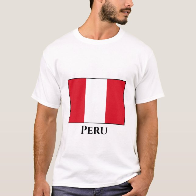 Peru (Peruanische Flagge) T-Shirt (Vorderseite)