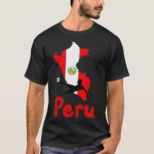 Peru Peruvian Flag Soccer Fan T-Shirt