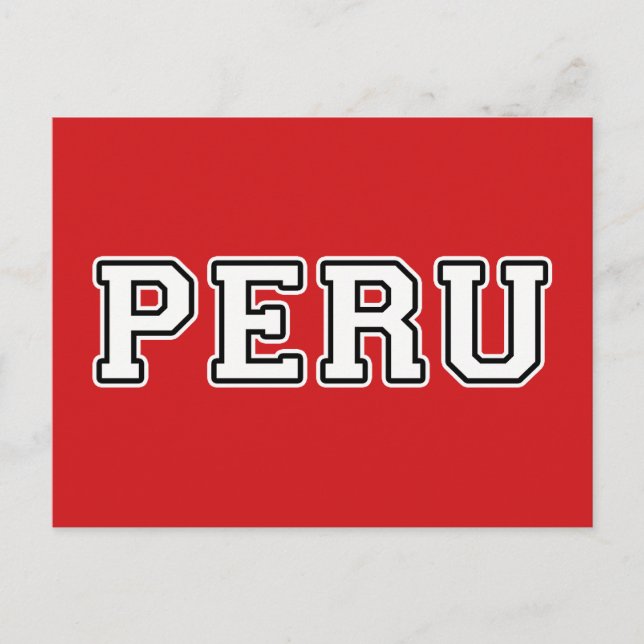 Peru Postkarte (Vorderseite)