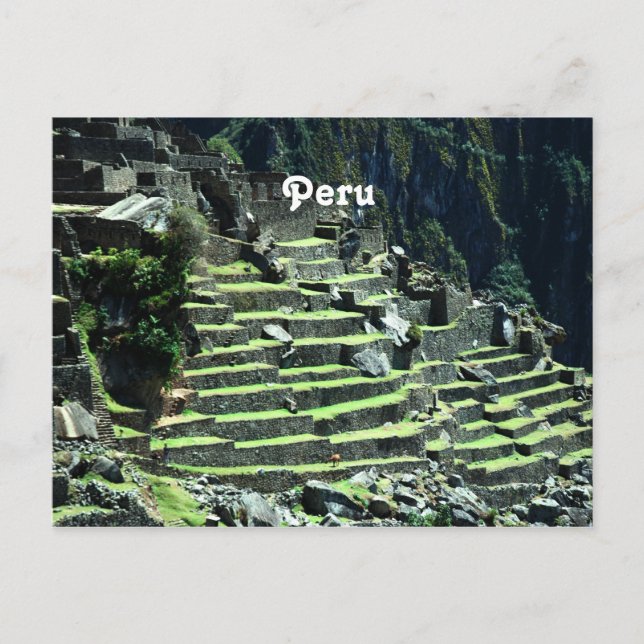 Peru Ruins Postkarte (Vorderseite)