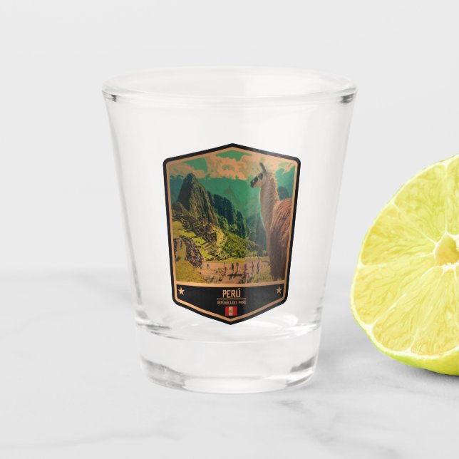 Peru Schnapsglas (Vorderseite)
