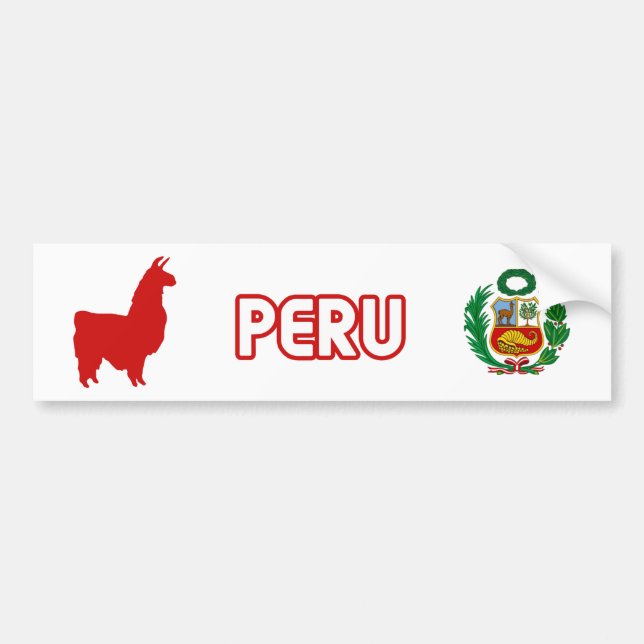 Peru Stiker Autoaufkleber (Vorne)