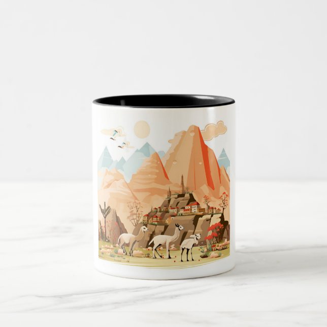 Peru-Tasse Zweifarbige Tasse (Mittel)