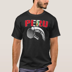 Peru Tischtennis unterstützen peruanischen Ping Po T-Shirt