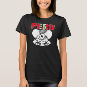 Peru Tischtennis unterstützen peruanischen Ping Po T-Shirt