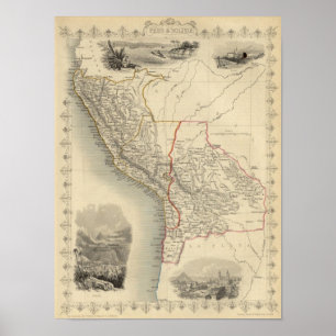 Peru u. Bolivien Poster