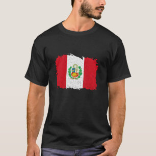 Peru Vintage Peruanische Flagge Peruanischer Stolz T-Shirt