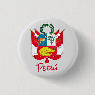 Peru-Wappen Button
